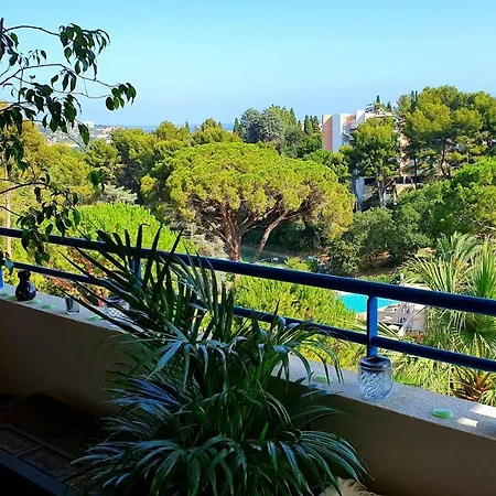 Beau T1 Piscine Tennis Cannes